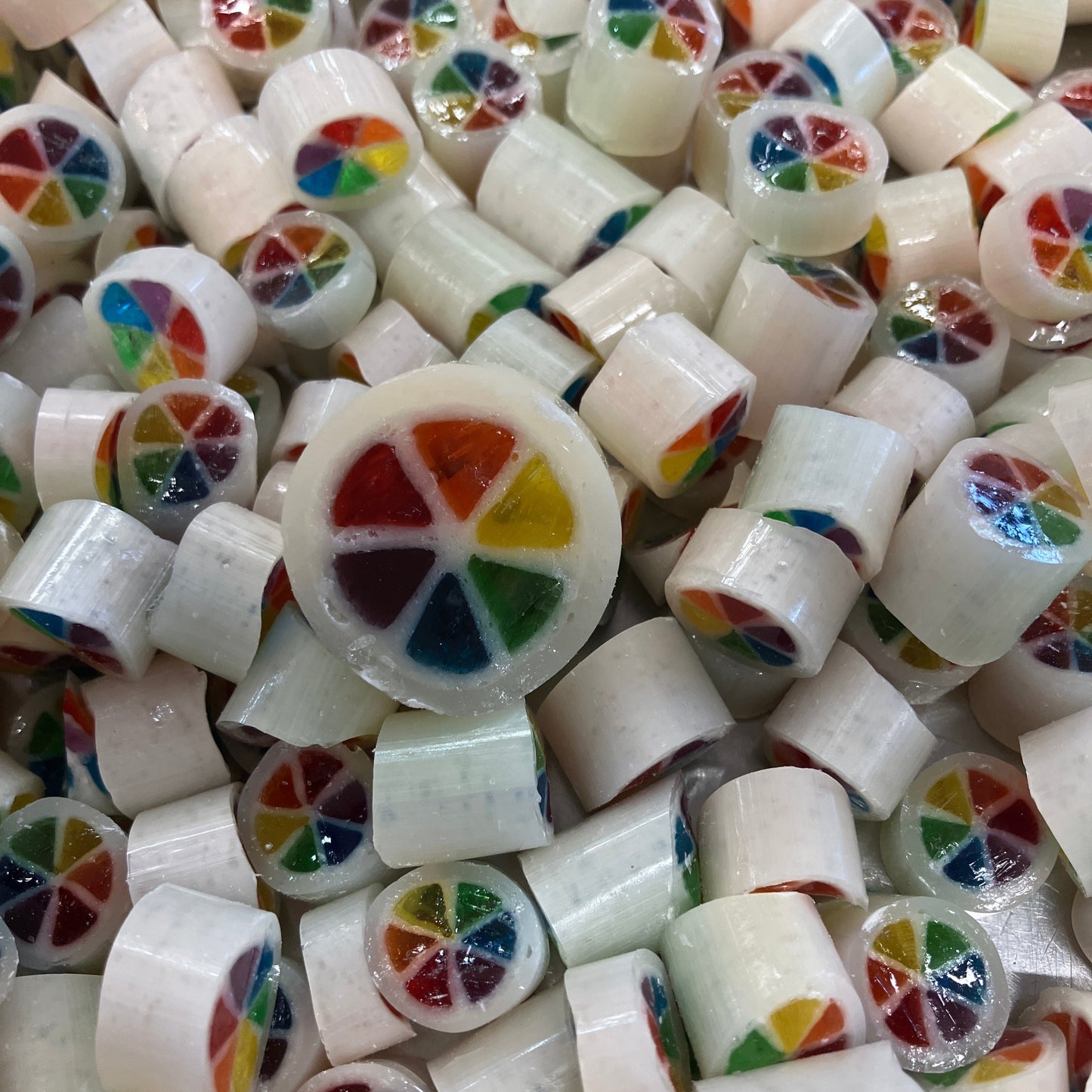 Caramelo arcoíris disco granel 450g