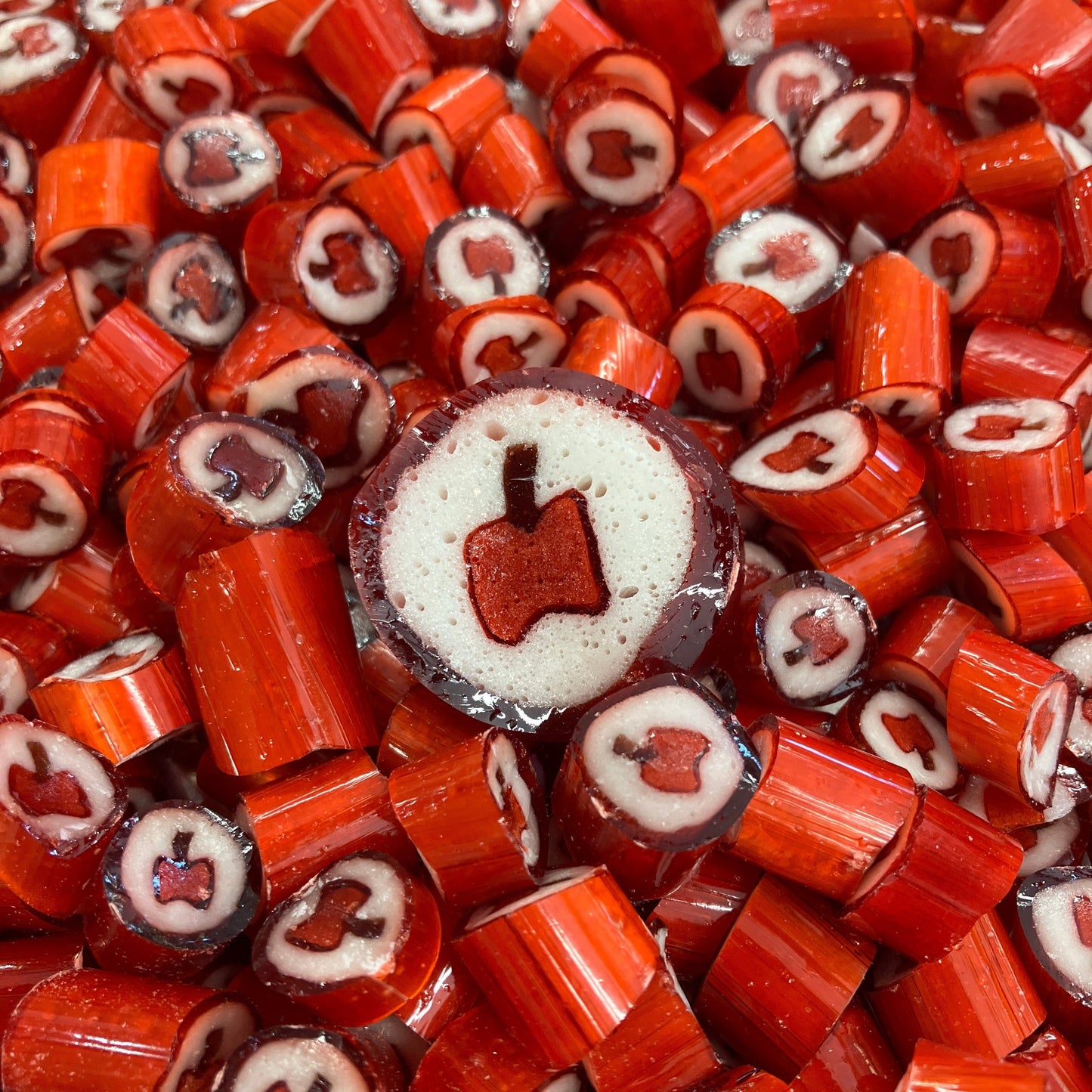 Caramelo manzana roja granel 450g