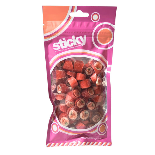 Caramelo fresa bolsa 80g